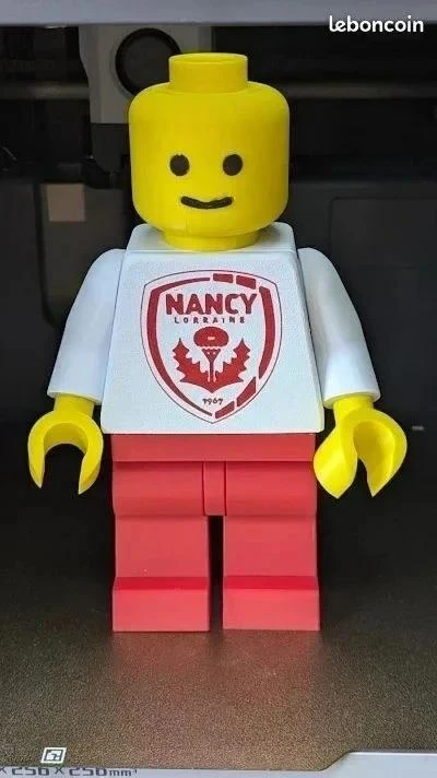 Custom brick figurine – ASNL Nancy (20cm) – photo 4